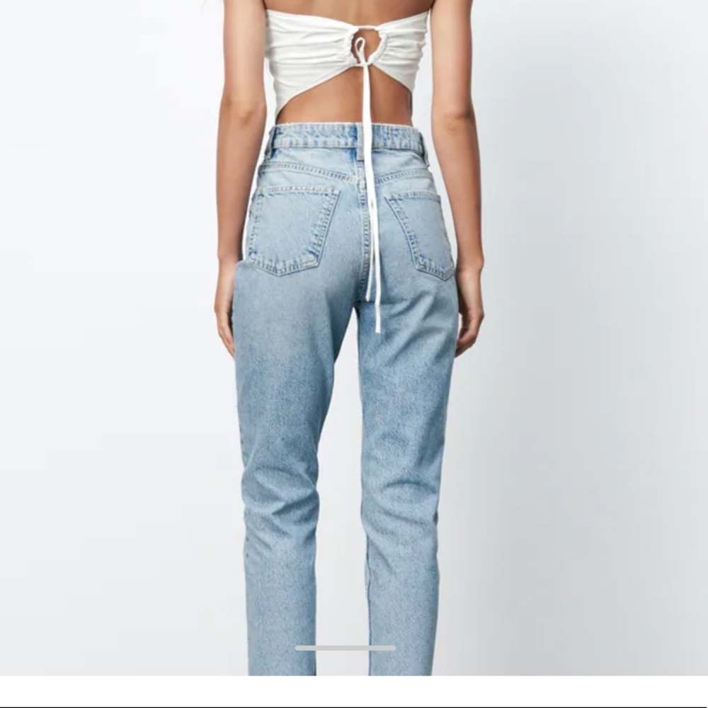 Zara High Rise Mom Jeans Size:6